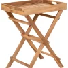 House Nordic Tische<2in1-Tisch in Hellbraun - (B)39 x (H)49,5 x (T)29 cm