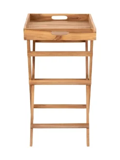 House Nordic Tische<2in1-Tisch in Hellbraun - (B)39 x (H)49,5 x (T)29 cm