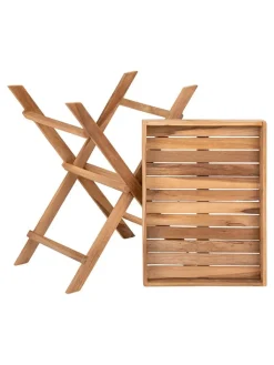 House Nordic Tische<2in1-Tisch in Hellbraun - (B)39 x (H)49,5 x (T)29 cm