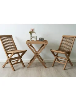 House Nordic Tische<2in1-Tisch in Hellbraun - (B)39 x (H)49,5 x (T)29 cm