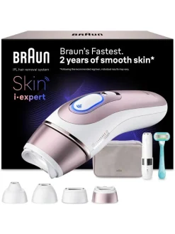 Braun Technik|Pflege & Gesundheit<IPL-Haarentferner "Skin i-expert Pro IPL PL7432" in Weiß/ Roségold
