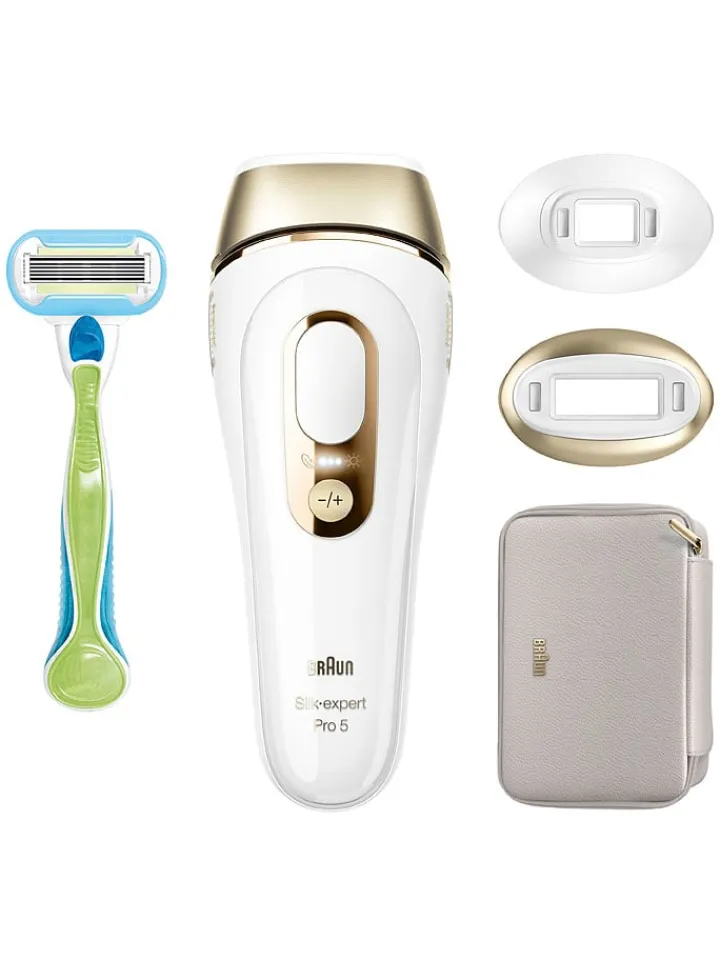 Braun Pflege & Gesundheit<IPL-Haarentfernungsgerät "Silk-expert Pro IPL PL5152" in Weiß/ Gold