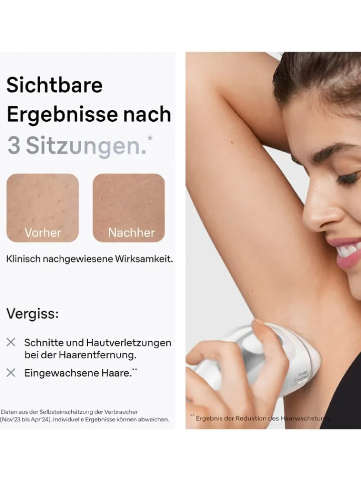 Braun Pflege & Gesundheit<IPL-Haarentfernungsgerät "Silk-expert Pro IPL PL3122" in Weiß/ Silber