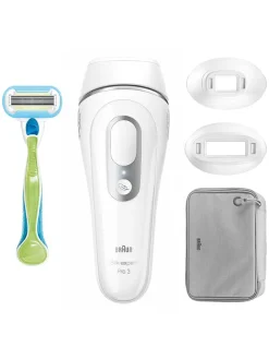Braun Pflege & Gesundheit<IPL-Haarentfernungsgerät "Silk-expert Pro IPL PL3122" in Weiß/ Silber