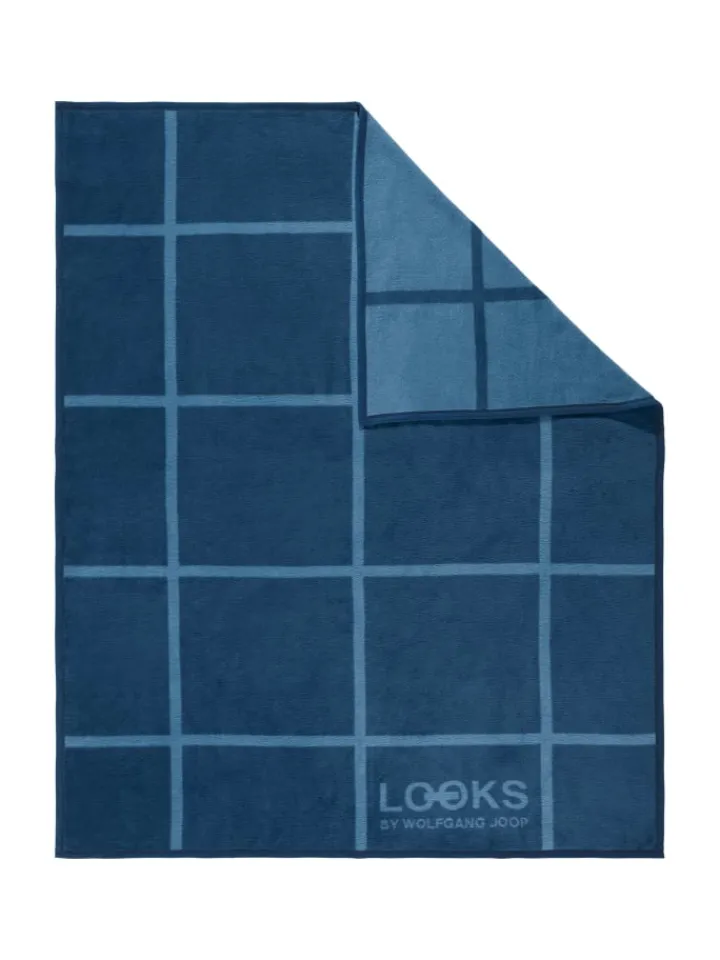 LOOKS by Wolfgang Joop Wohndecken & Plaids<Jacquard, Baumwollmischung Wohndecke in blau