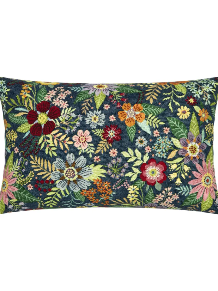 Erwin Müller Kissen & Kissenhüllen<Jacquard, Baumwollmischung, Gewebt Kissenhülle in blau-bunt