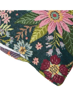 Erwin Müller Kissen & Kissenhüllen<Jacquard, Baumwollmischung, Gewebt Kissenhülle in blau-bunt