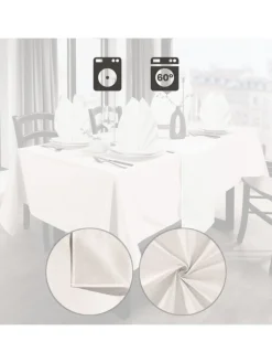 REDBEST Tisch- & Küchentextilien<Jacquard, Baumwollmischung, Gewebt Tischdecke Alcona in creme