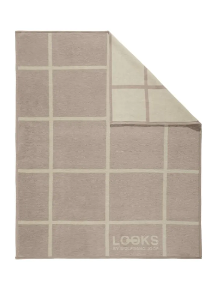 LOOKS by Wolfgang Joop Wohndecken & Plaids<Jacquard, Baumwollmischung Wohndecke 2er-Pack in beige