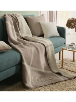 LOOKS by Wolfgang Joop Wohndecken & Plaids<Jacquard, Baumwollmischung Wohndecke in beige