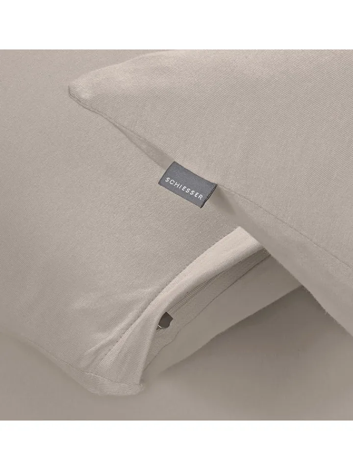 Schiesser Kissen & Kissenhüllen<Jersey-Kissenhülle "Jessi" in Taupe