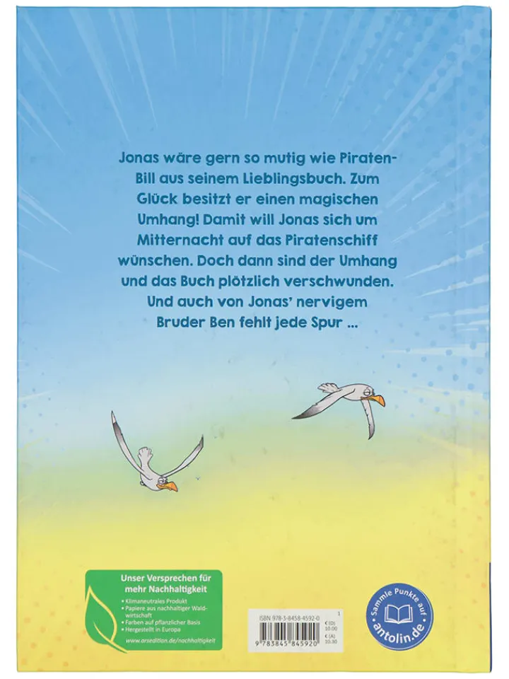 ars edition Bücher<Jugendbuch "Jonas und der Zauber-Umhang - Die geheime Schatzkarte"