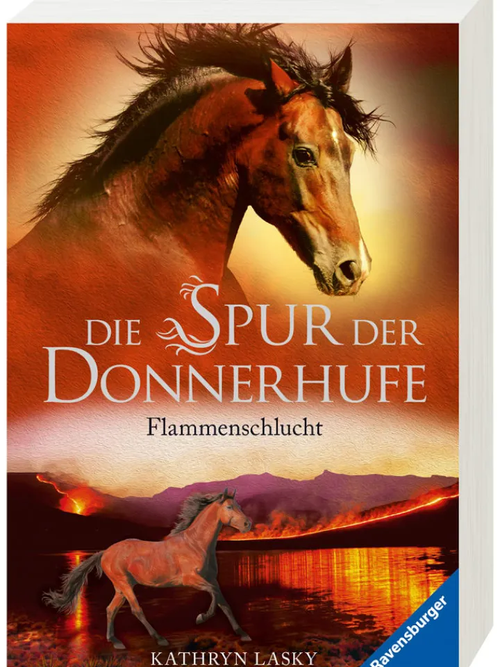 Ravensburger Bücher<Jugendroman "Die Spur der Donnerhufe, Band 1: Flammenschlucht"
