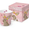 ppd Gedeckter Tisch<Jumbotasse "Easter Beauty" in Rosa/ Beige - 350 ml