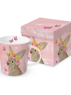 ppd Gedeckter Tisch<Jumbotasse "Easter Beauty" in Rosa/ Beige - 350 ml