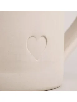 Eulenschnitt Gedeckter Tisch<Jumbotasse "Herz" in Beige/ Weiß - 450 ml