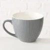 Boltze Gedeckter Tisch<Jumbotasse "Ranura" in Grau - 420 ml