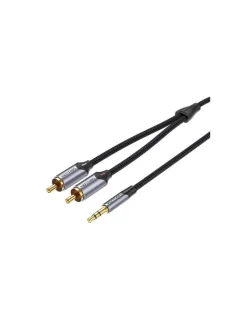 Wisam® Tablets, Konsolen & Elektronisches Spielzeug<Kabel Audiokabel 2x Cinch auf 3.5mm 8m (grau)