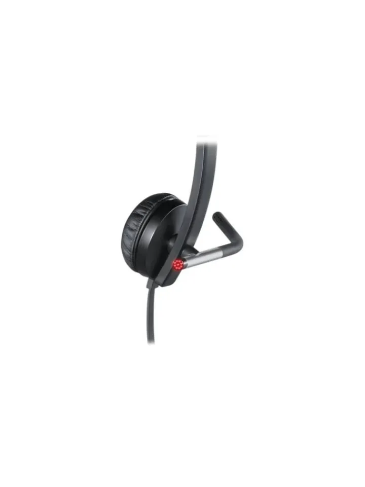 Logitech Tv & Audio<Kabelgebundenes PC Headset - USB Headset mit Bedienelement in Schwarz