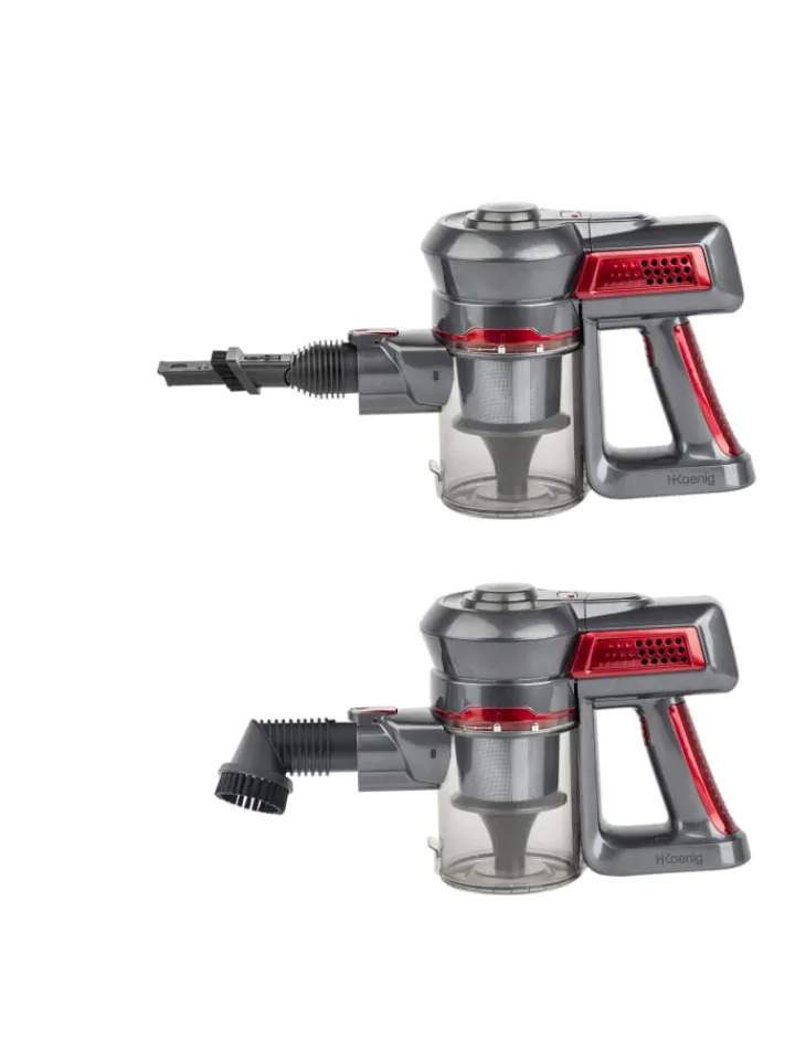 HKoenig Staubsauger<Kabelloser-Staubsauger 2 in 1 PowerClean UP620 in Rot