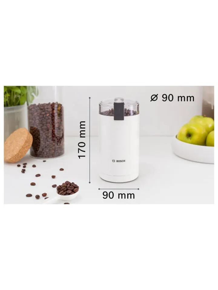 Bosch Kleingeräte Küchenelektronik<Kaffeemühle in Weiß - (H)17 cm
