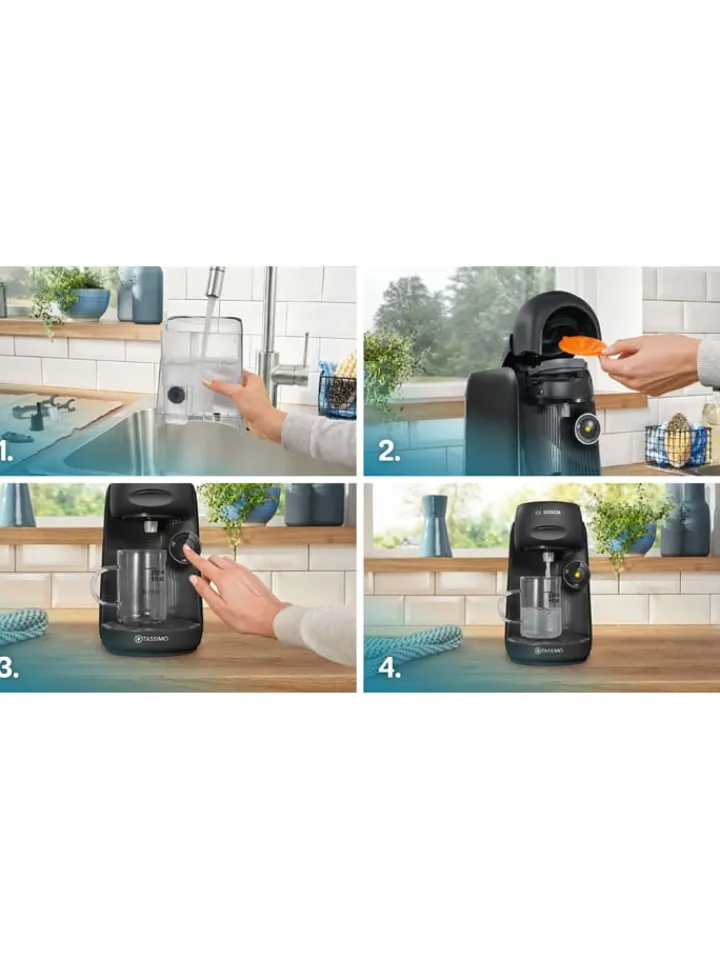 Bosch Kleingeräte Küchenelektronik<Kaffeepadmaschine "Tassimo - Finesse" in Schwarz