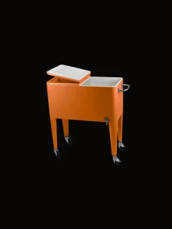 Beachtrekker Grillen<Kailua Cooler - Kühlbox, Kühlwagen, Getränkekühler, Orange
