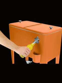 Beachtrekker Grillen<Kailua Cooler - Kühlbox, Kühlwagen, Getränkekühler, Orange