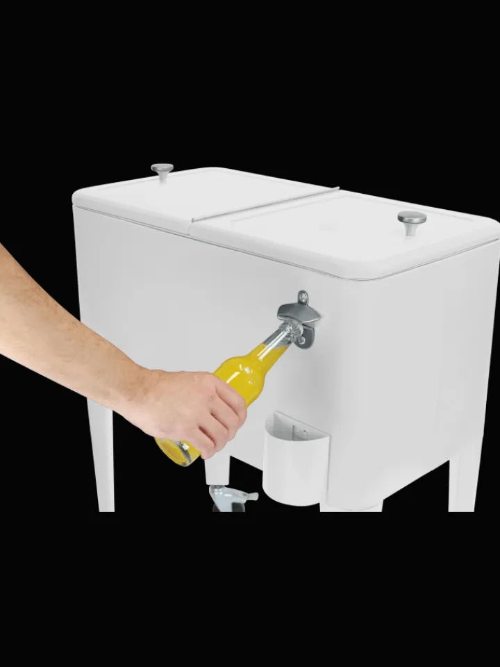 Beachtrekker Grillen<Kailua Cooler - Kühlbox, Kühlwagen, Getränkekühler, Weiß