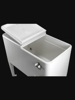 Beachtrekker Grillen<Kailua Cooler - Kühlbox, Kühlwagen, Getränkekühler, Weiß