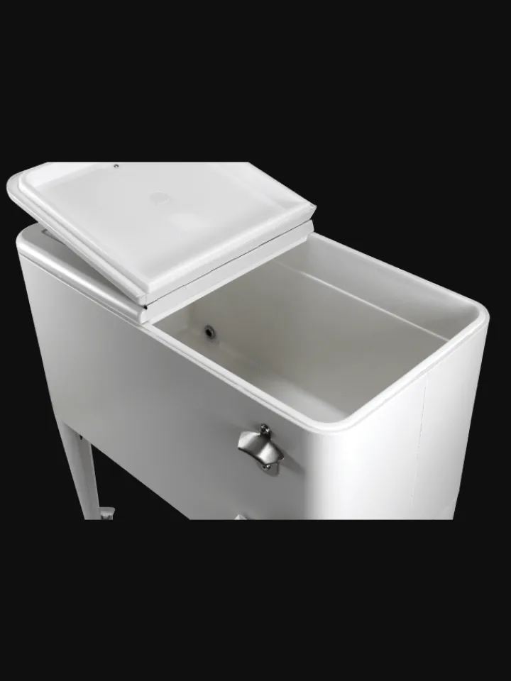 Beachtrekker Grillen<Kailua Cooler - Kühlbox, Kühlwagen, Getränkekühler, Weiß