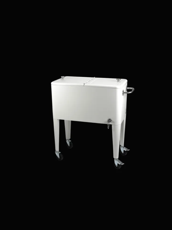 Beachtrekker Grillen<Kailua Cooler - Kühlbox, Kühlwagen, Getränkekühler, Weiß