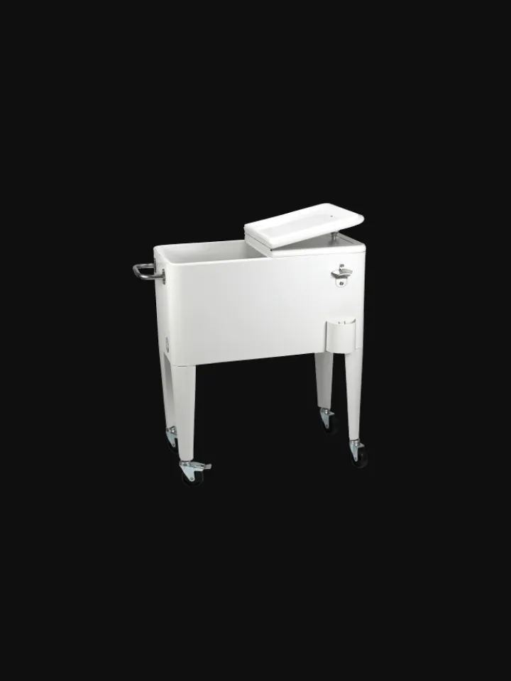 Beachtrekker Grillen<Kailua Cooler - Kühlbox, Kühlwagen, Getränkekühler, Weiß
