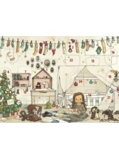 ars edition Adventskalender<Kalender - Adventskalender - Weihnachten mit Anouk | Wandkalender