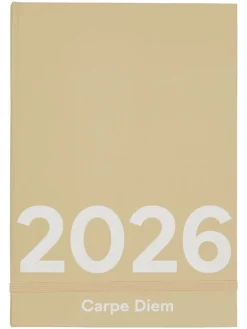 Design Letters Büro- & Schulbedarf<Kalender "2026" in Beige - (L)21 x (B)14,8 cm