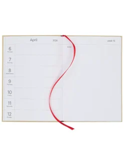 Design Letters Büro- & Schulbedarf<Kalender "2026" in Beige - (L)21 x (B)14,8 cm