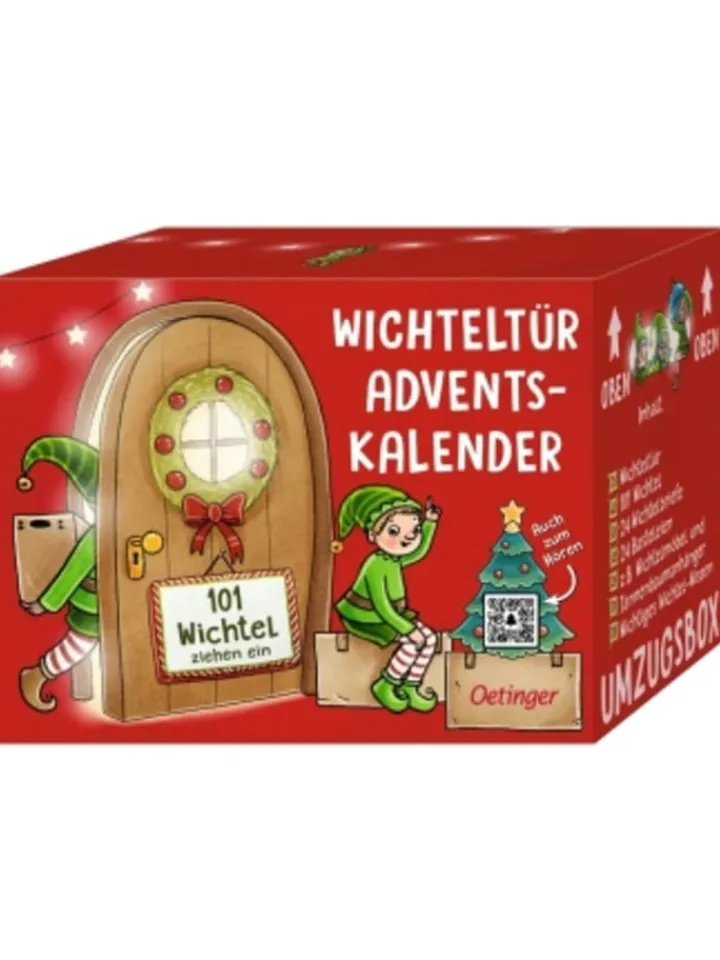 Oetinger Adventskalender<Kalender - Wichteltür-Adventskalender. 101 Wichtel ziehen ein