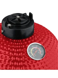 relaxdays Grillen<Kamado Grill in Rot - Ø 32 cm