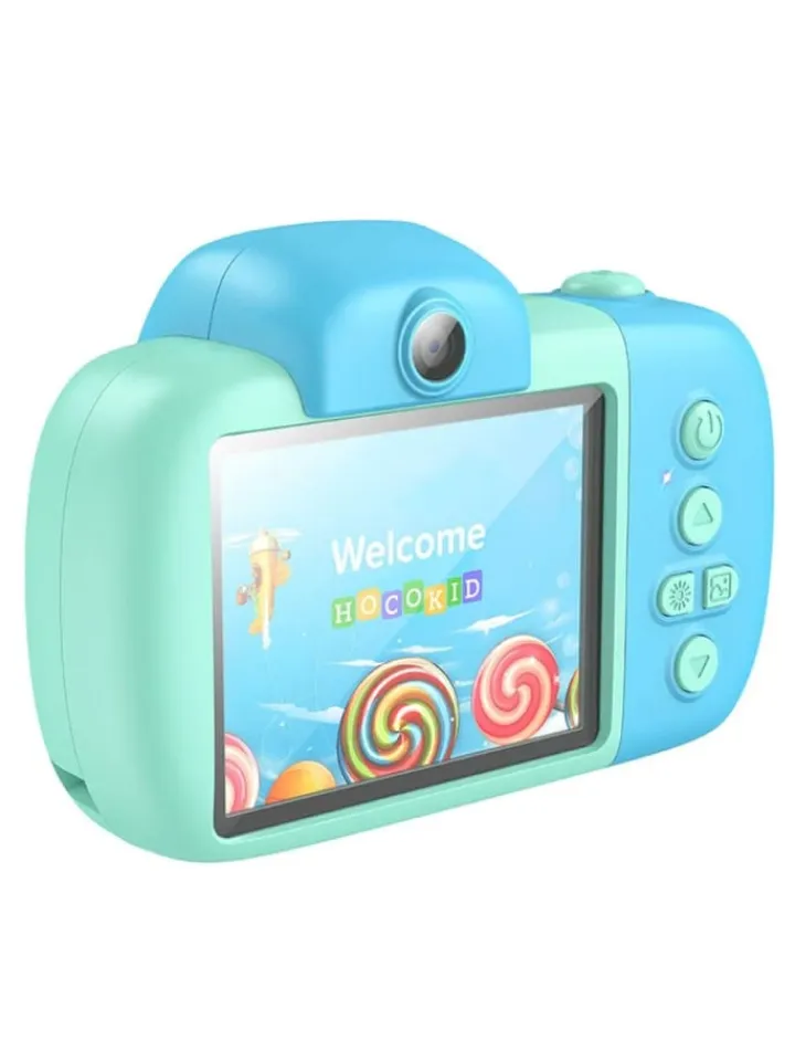 HOCO Foto & Video<Kamera für Kinder 600 mAh Full HD-Auflösung 1920x1080 2,4-Zoll in Blau