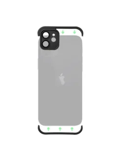 COFI 1453 Foto & Video<Kameraschutzhülle kompatibeliPhone 14 Pro MaxKanten- in Schwarz