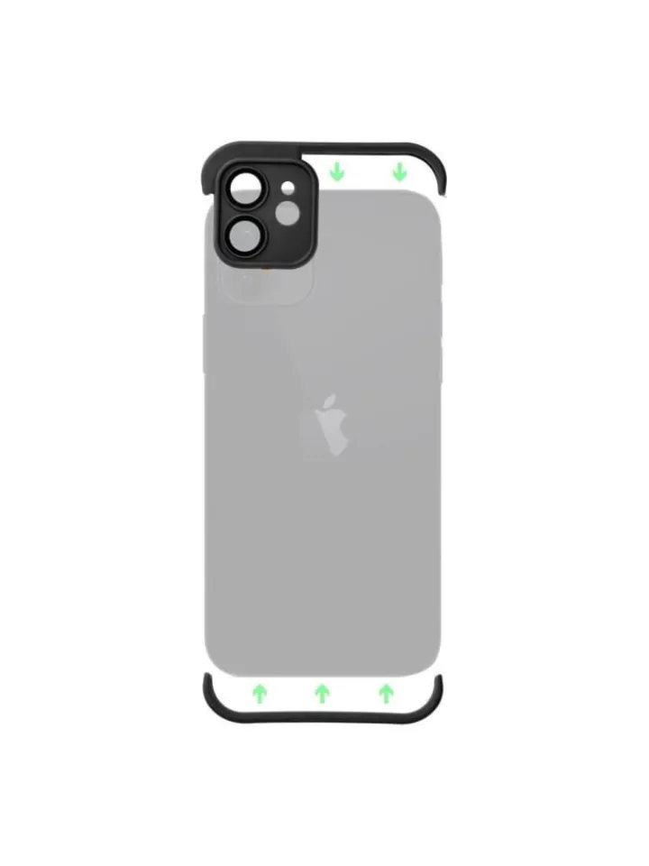 COFI 1453 Foto & Video<Kameraschutzhülle kompatibeliPhone 14 Pro MaxKanten- in Schwarz