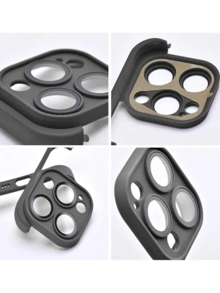 COFI 1453 Foto & Video<Kameraschutzhülle kompatibeliPhone 14 Pro MaxKanten- in Schwarz