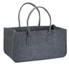 relaxdays Kisten & Körbe<Kaminholztasche in Anthrazit