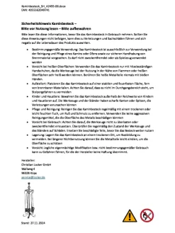 kobolo Weitere Haushaltshelfer<Kaminzubehör FIRETOOLSET in Schwarz