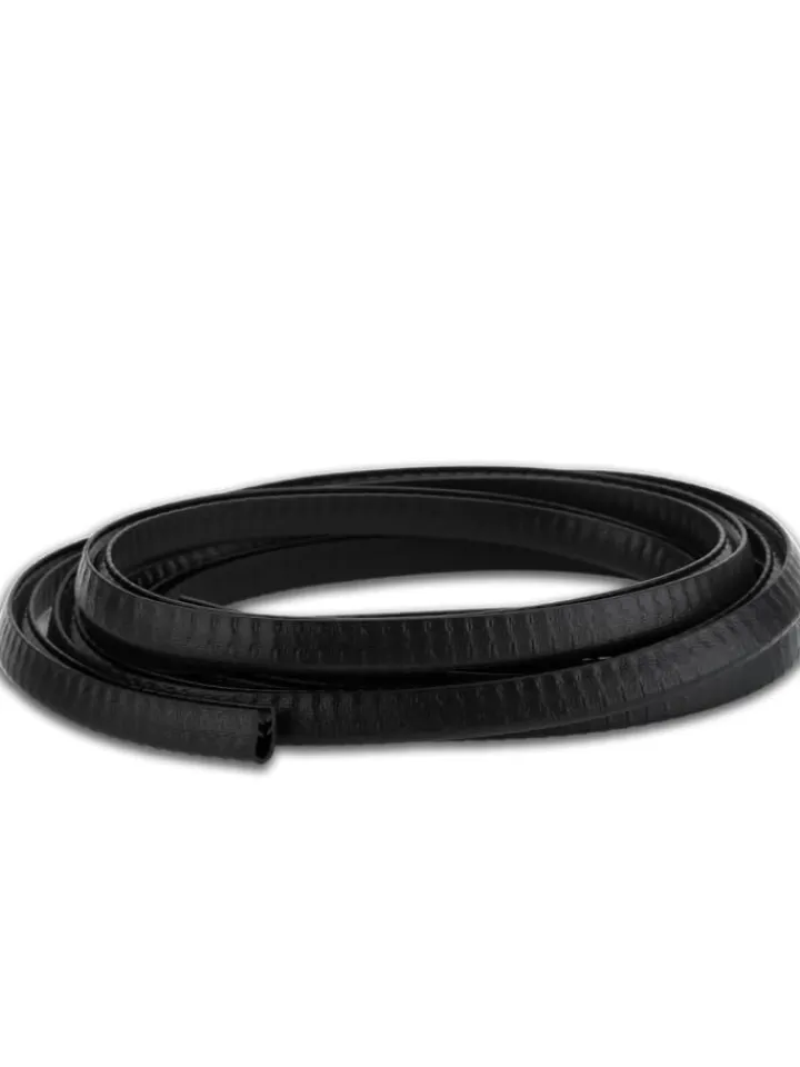 Intirilife Tür- & Zugluftstopper<Kantenschutzprofil für Blech aus Gummi - Zuschnitt Meterware in Schwarz