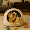Paws&Whiskers Katzen<Katzenbett "Alaska" in Beige