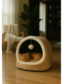 Paws&Whiskers Katzen<Katzenbett ''Alaska'' in Beige