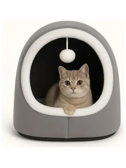 Paws&Whiskers Katzen<Katzenbett ''Alaska'' in Grau