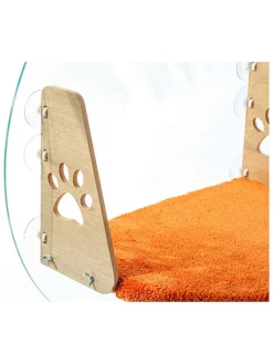 Paws&Whiskers Katzen<Katzenbett in Orange - (L)28 x (B)47 cm