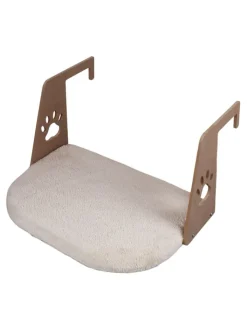 Paws&Whiskers Katzen<Katzenbett "Riana" in Creme - (L)35 x (B)52 cm